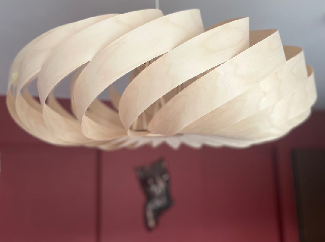 Oak light fitting