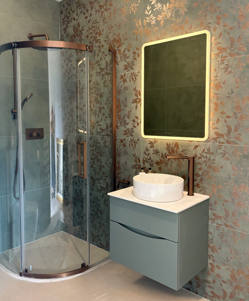 modern ensuite renovation - regina rogers design